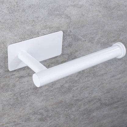 Selbstklebender Papierhalter aus Edelstahl, gebürstetes Gold, Schwarz, Weiß, Ständer für Küche, Badezimmer, Toilettenpapier, Handtuchrolle, Regal, Taschentuch zum Aufhängen