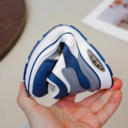 Teenager Kid's Sneakers For Autumn PU Leather Waterproof Children's Sport Shoes Trend Fashion Outdoor Running Shoes For Boys.