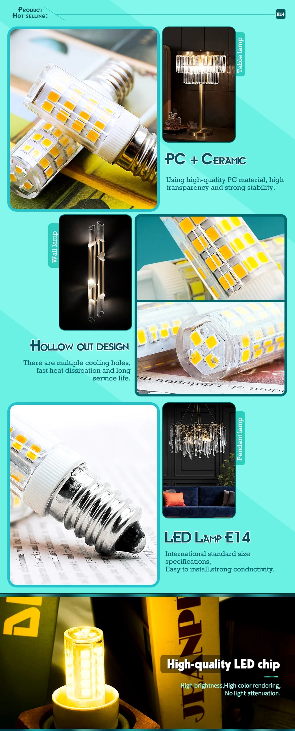 1-10 stücke E14 Led-lampe Lampe 3 W 5 W 9 W AC 220 V-240 V Mini Mais Birne Licht 2835SMD 360 Strahl Winkel Ersetzen Halogen Kronleuchter Lichter.