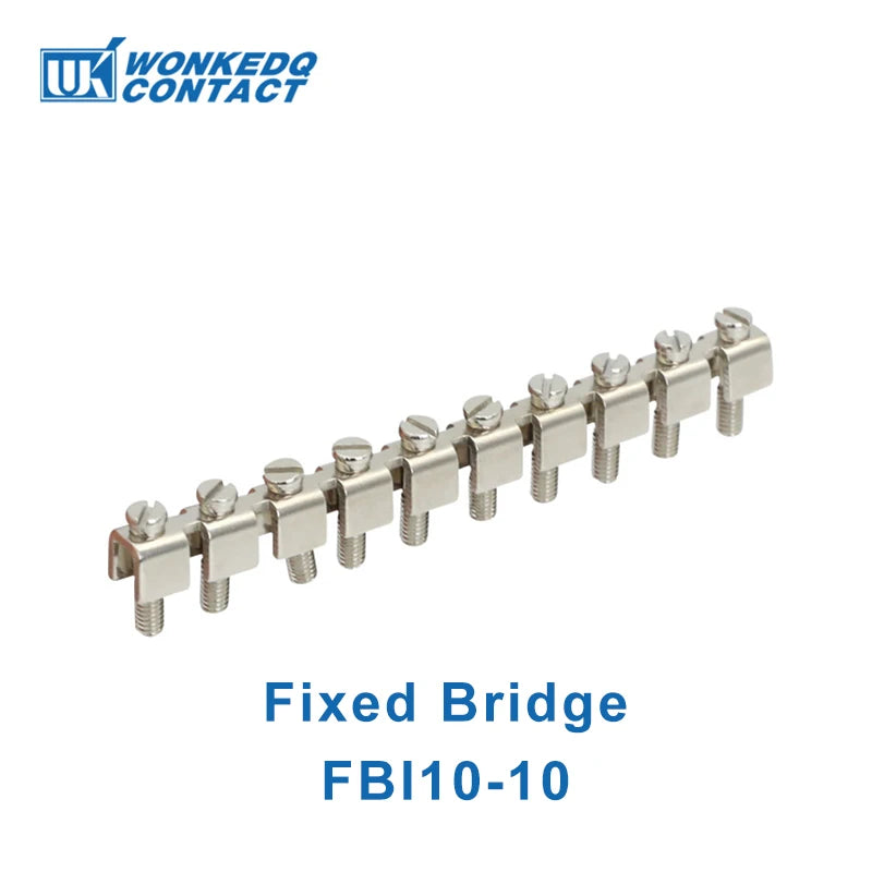 10 Stück UK 10N DIN-Schienenklemmenblock mit Schraubenzug, 10 mm Kabelstecker, mehrfarbig, Universaldraht, elektrischer Steckverbinder UK10N