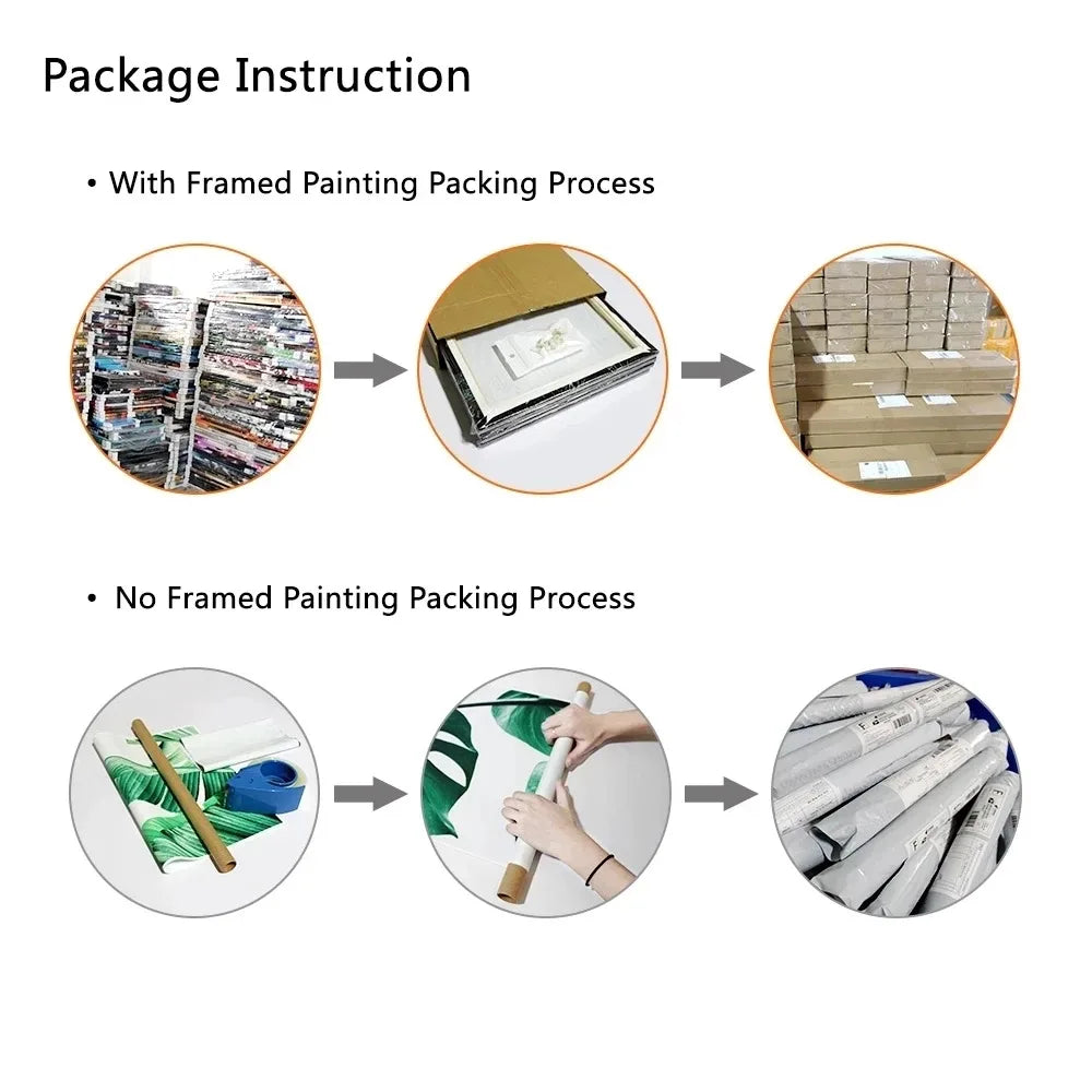 5 Pieces Modular Wall Art Home Decor Canvas Paintings for Interior Pink Tree Flower Picture Modern Room Decoration Framework.