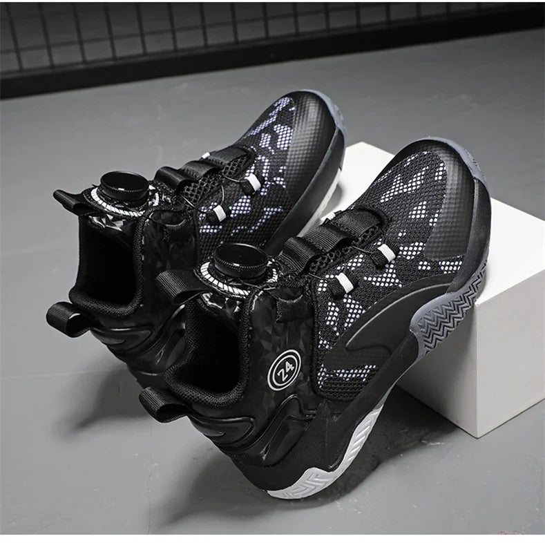 Kids Basketball Shoes Boys Sneakers Non-slip Child Trainer Basket Shoes Outdoor Children Sport Shoes.