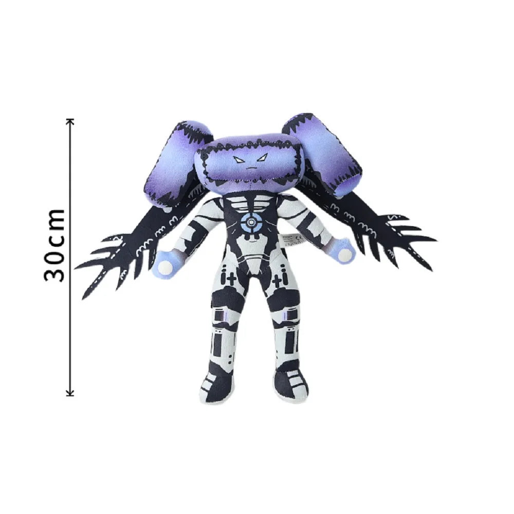 2025 new Skibidi Toilet Clockman Titan TV Man Speakerman Plush Horror Game Cartoon Stuffed Doll Kids Birthday Christmas Gifts.