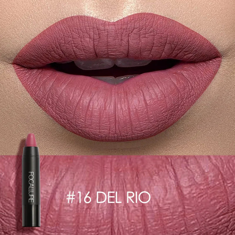 FOCALLURE Brand 19 Colors Matte Lipstick Waterproof Long lasting Cosmetic Easy to Wear Lip stick Matte Lip Batom.