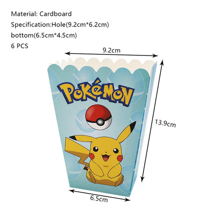 Pokemon Geburtstag Party Dekoration Neue Ligntning Pikachu Ballon Kid Event Liefert Einweg Geschirr Banner Hintergrund Platte