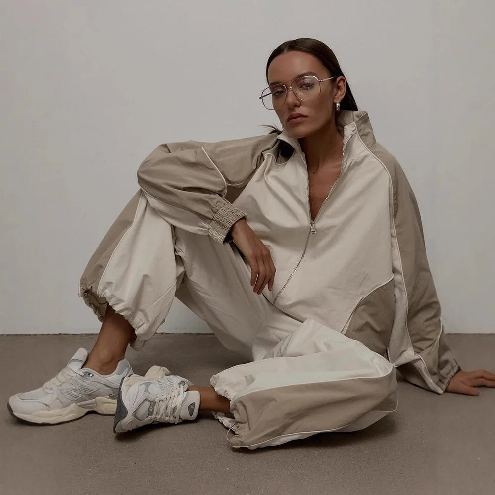 Two Piece Sets Pant Set Women Tracksuit Jogger Y2k Sweatshirts Autumn Winter Sports Elastic Waist Streetwear Pants Matching Sets.