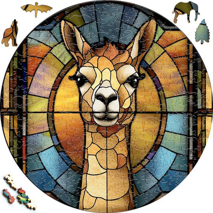 Cat Exclusive Design Intelligent Jigsaws Animal Puzzle Wood Irregular Elephant  Animal Wooden Puzzle for Adult Kids.