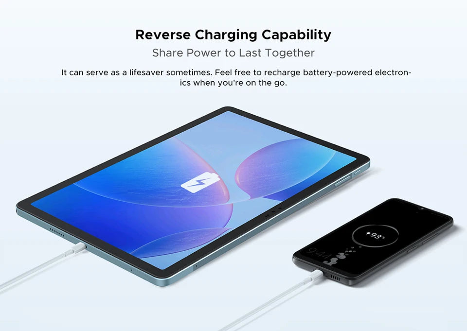 DOOGEE Tab E3 Tablet 11" Screen Android 15 Gemini AI 7.5mm Ultra-thin 32GB (8+24) 256GB Dual Speakers 8800mAh Battery Smart Pad