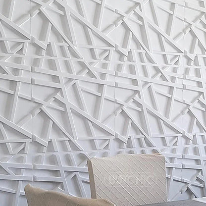 4pcs 50x50cm 3D wall panel Geometric lines 3D wall sticker wallpaper mural diamond design decor tile 3d mold 90's aesthetic room