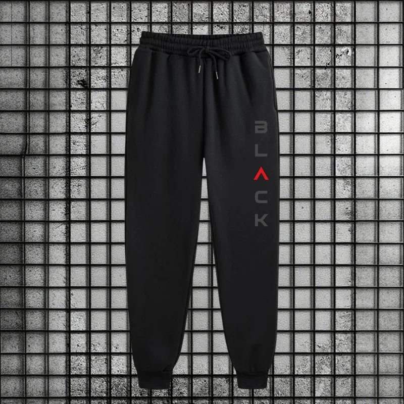 2025 Hot Sale Men 2 Piece Set Zipper Hoodie Streetwear Tracksuit Urban Fashion Outfit Black Letter Print Sweatshirt Sweatpants.