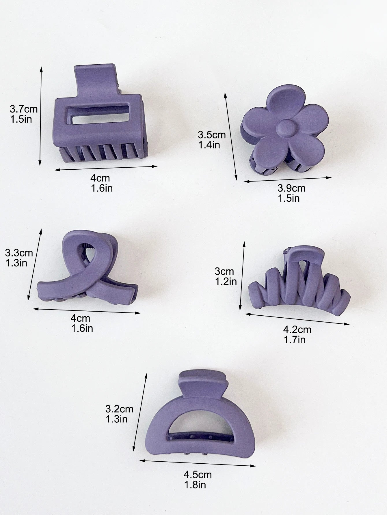 10 Pcs Pink Small Claw Clips Set,Matte Tiny Flower Jaw Clips for Women Girls,5 Style Nonslip for Thin Medium Fine Hair.