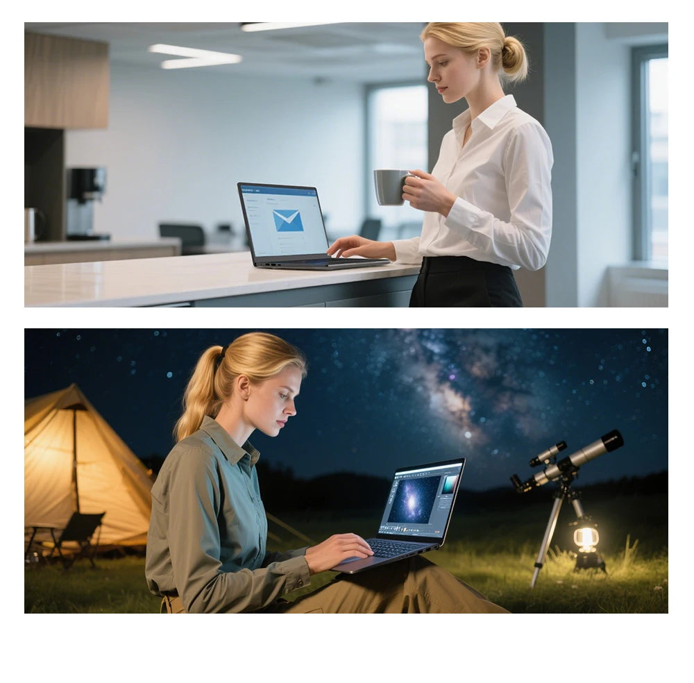 Ninkear A15 Air 2025 Laptop 15.6 Inch FHD IPS Screen AMD Ryzen™ 5 3500U 16GB DDR4 3200 MHz+512GB NVME SSD 180° Opening and Closing WiFi 5 BT 4.2 0.3s Fingerprint Unlock Tested ＆ Proven High Quality PC Notebook  Power You.