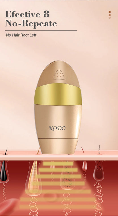 KODO 2025 High-end customization ice Laser Hair removal Laser Epilator Permanent IPL Painless Photoepilator 4 in 1 face and body.