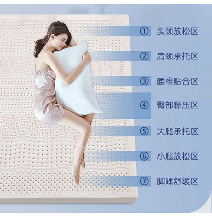 Thailand Importierte Natürliche Latex Matratzen Tatami Boden Matte Faltbare Langsam Rebound haushalt luxus top Matte Geschenk Latex Matten