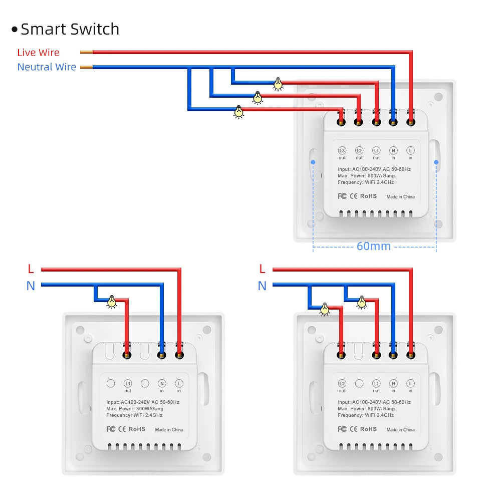 AVATTO Tuya WiFi Smart Licht Schalter Motorisierte Jalousien Shutter Vorhang Schalter Touch Glas Schalter Funktioniert Mit Alexa Google Hause.