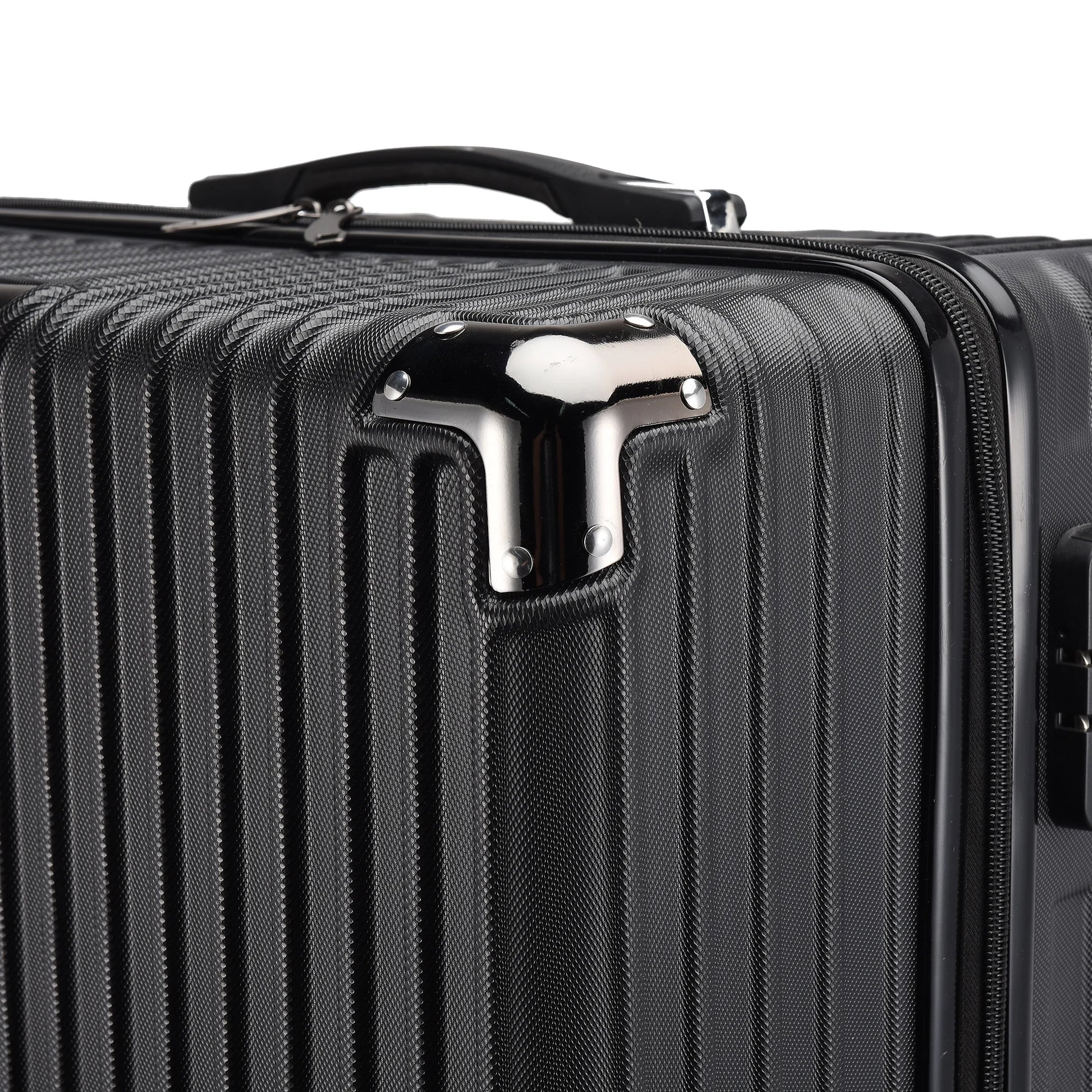 3 Stück Koffer und Trolleys 28/24/20 Zoll – Handgepäckkoffer mit Passwortsperre – Reisekoffer mit Rollen – Hartschalenkoffer klein.