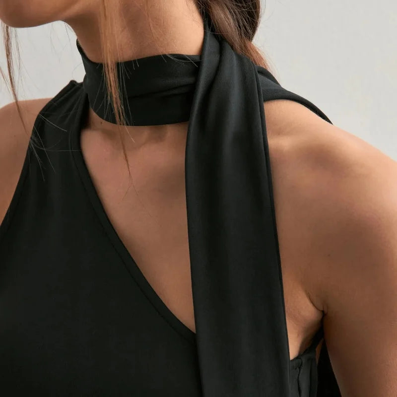 WhereMery Irregular Black Off Shoulder Tube Top Y2K Fashion Sleeveless Backless Tops Autumn New For 2025 High Street Women Vest.