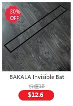 BAKALA Luxury  Mirror Matte  Black White Bathroom Faucet Basin Sink Tap Wall Mounted Square Brass Mixer LT-320BR