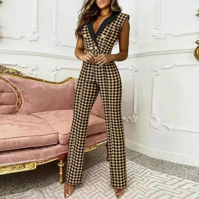 Women Jumpsuit Lace Straight Leg Elegant Long Jumpsuit V-neck Mesh Elegant Tube Spring Sexy Party Night Evening Jumpsuit Summer.