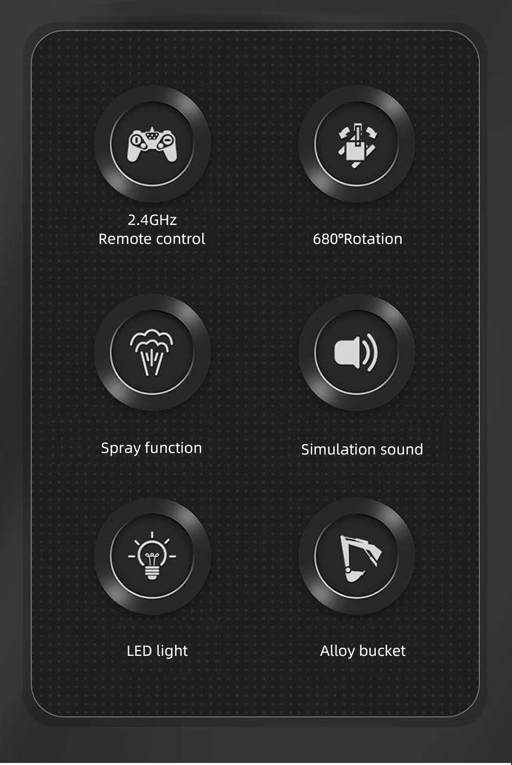 Alloy Rc Excavator Truck Toy Kids Remote Control Engineering Trucks Electric Vehicle Machine Games for Kids Boys Birthday Gifts.