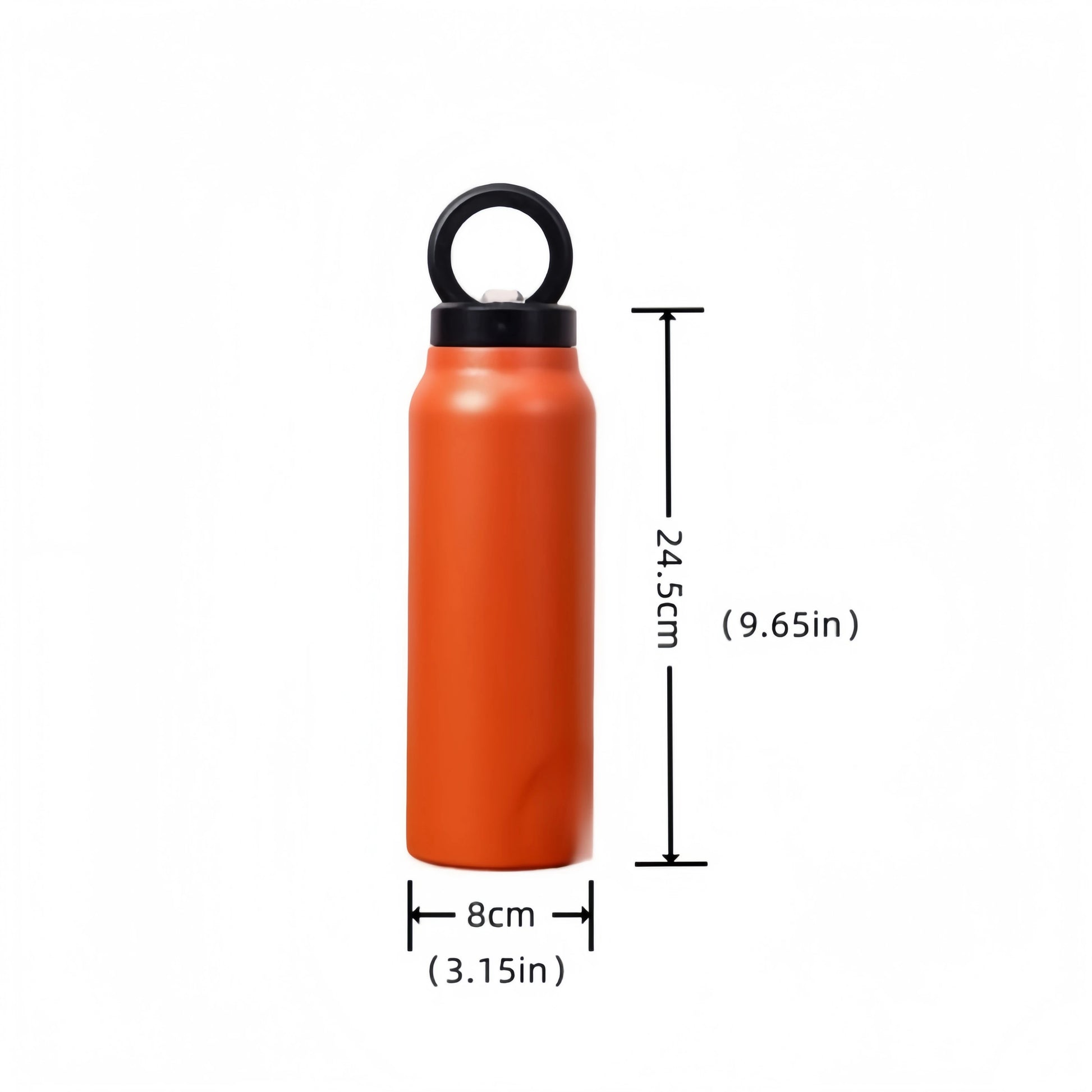 24 Oz Insulated Stainless Steel Sports Water Bottle With Straw Outdoor Insulated Water Mug With Magnetic Phone Holder Thermos.