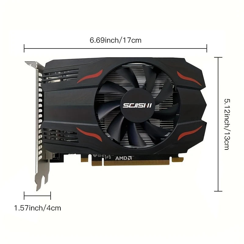 SEJISHI Video Card RX560 4G D5 Graphics Cards 128Bit GDDR5 AMD GPU RX560 4GB Gaming Card placa de video Diy Gaming Computer.