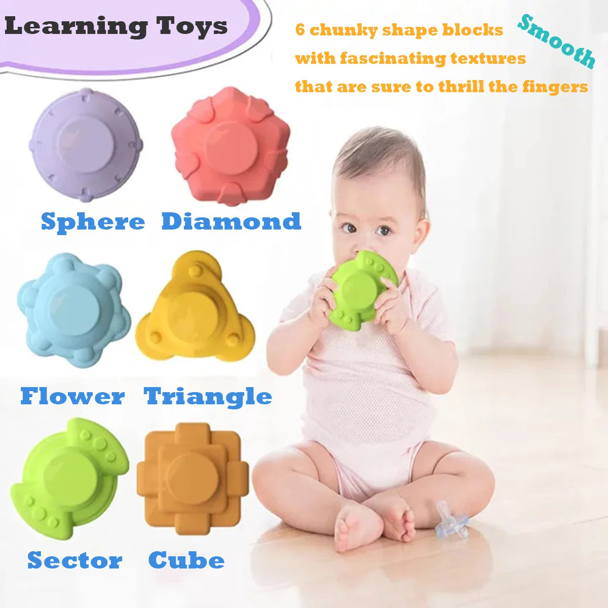 Montessori Baby Toys Stack Pull Blocks Games 0-12 Months Color Shade Sensory Development Learning Educational Toys Babies Infant.