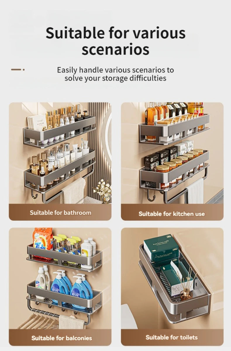 Bad regal Bad regal Toilette Aluminium Hänge gestell Bad Veranstalter hängen Küche Lagerung