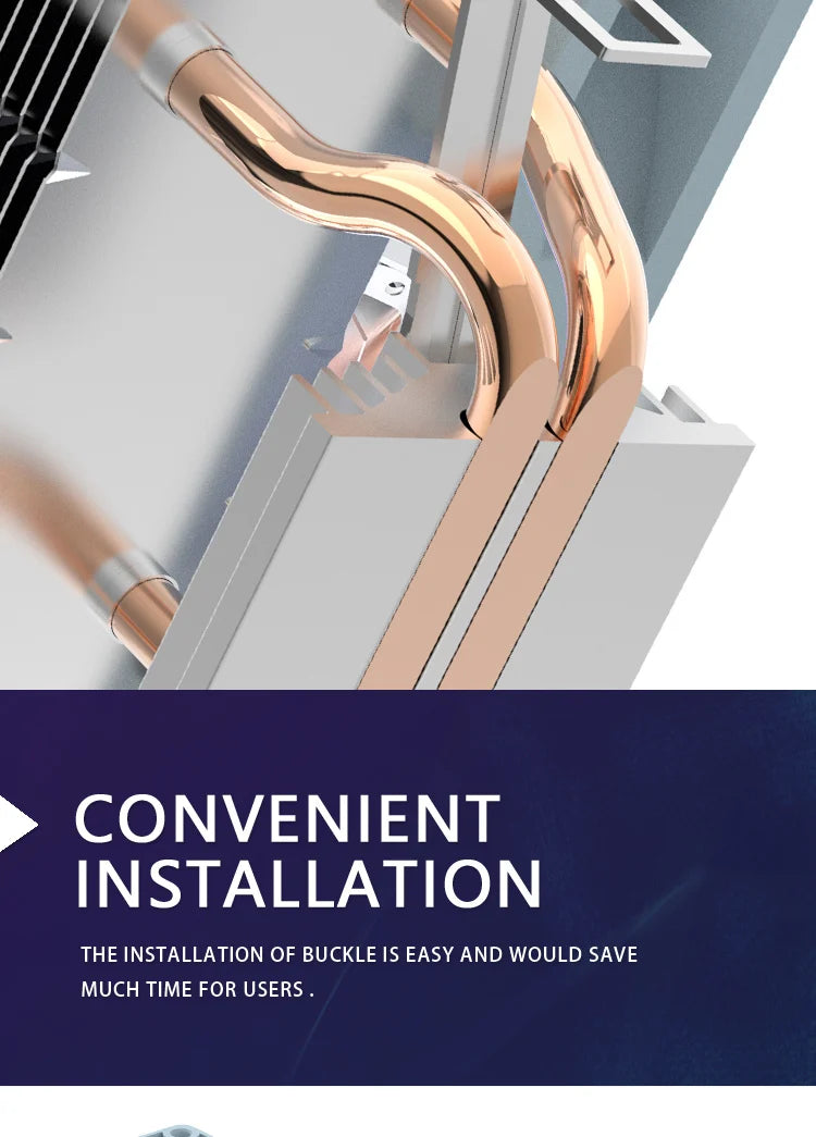 Aigo CPU Cooler 2 4 6 Heat Pipes PC Radiator Cooling 3PIN PWM Silent Rgb Fan For Intel  1700 1150 1155 1156 1366 AM2/AM3/AM4 AMD.