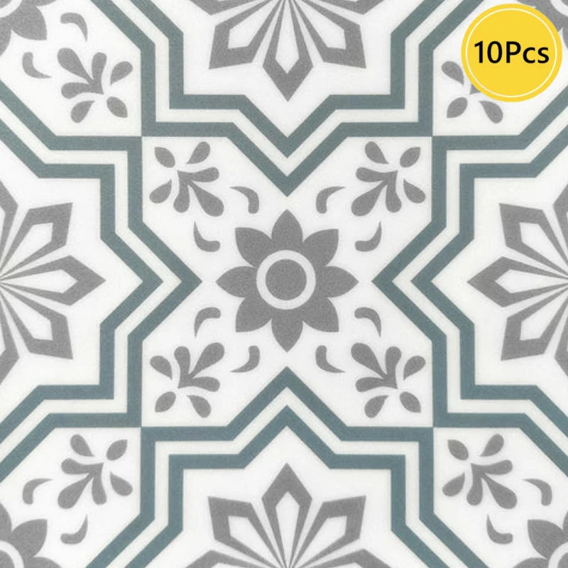 1pc/10pcs Floor Tile Sticker Self Adhesive Floor Sticker Vinyl Non-slip Floor Tile Sticker Wall Sticker Waterproof 20cm x 20cm