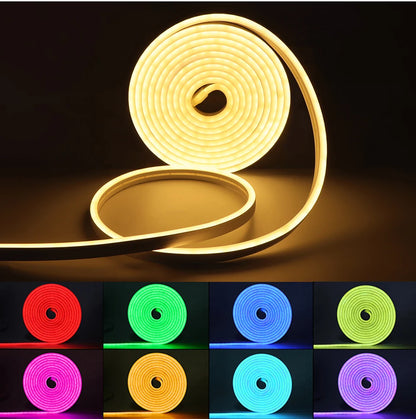 RGB Neon Light LED Strip ZigBee 5V USB Flexible RGB Rope Tube Lamp Warm/White Dimmable Lights for Tuya SmartThing Alexa Google.