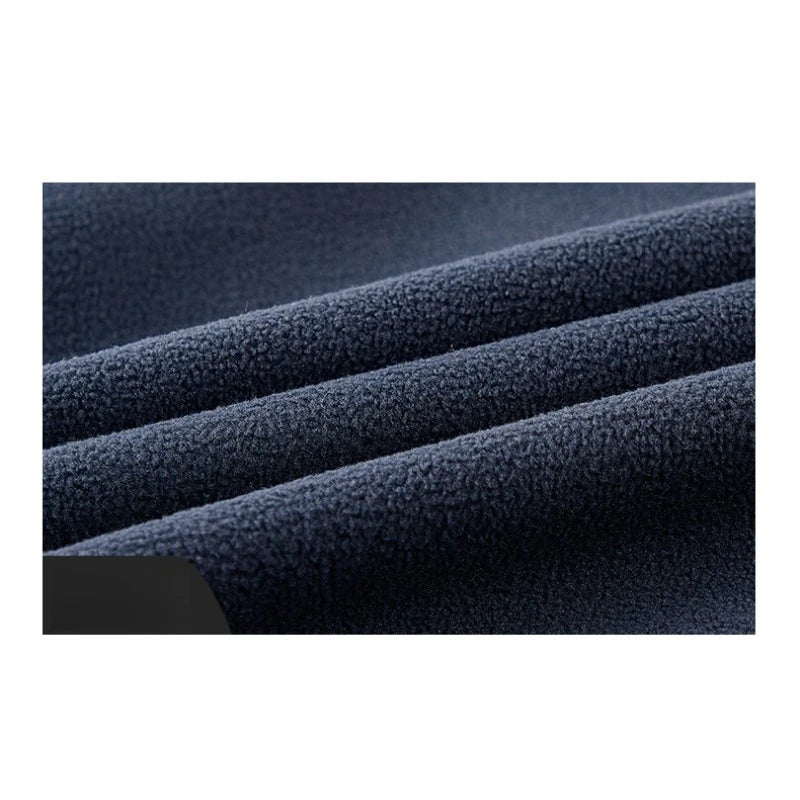 CHUJIE Men's autumn and winter fleece fashion graphenewarm hooded jacket outdoor hiking sports with thick fleece cardigan jacket