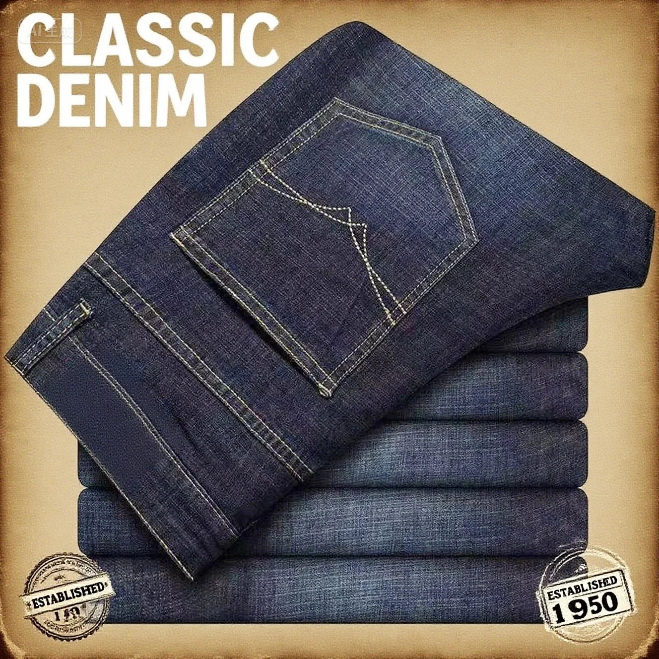 Neue Männer Licht Luxus Stretch Slim Fit Hosen Komfortable Weiche Business-Mode Gerade Casual Denim Hosen Männliche Marke Kleidung.