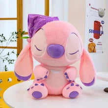 20-40cm Anime Cartoon Pink Angel Series Lilo & Stitch Doll Cute Hug Duck Stitch Plush Toy Soft Stuffed Kawaii Kid Birthday Gift