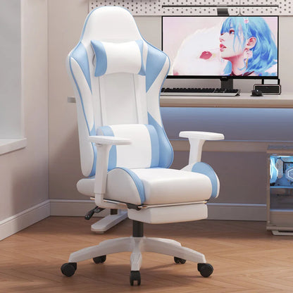 Computer-Bürostühle mit Rückenlehne, ergonomischer Gaming-Sessel mit drehbarer Silla-Heimbüromöbel für langes Sitzen