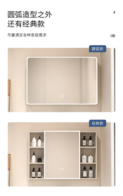 Moderner intelligenter Badezimmerschrank, Wabenstruktur, Aluminium, WC, Waschbecken, Schrank, Kombination, integriertes Keramikwaschbecken, Waschtisch