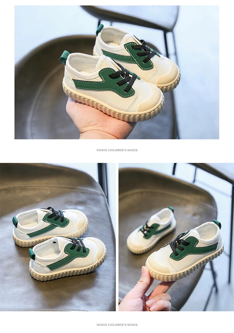 Kids Casual Shoes Boys Sneakers Girls Canvas Shoes Fashion Classic Breathable Soft Spring Autumn 2023 Brand New Children Shoes.