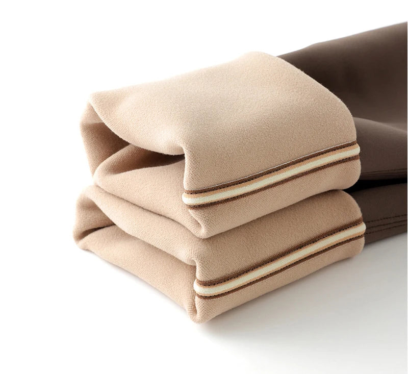 BIVIGAOS Autumn High Waist Seamless Rabbit Fleece Shark Leggings Women Winter Clothes Warm Leggings Sexy Slim Casual Leggings