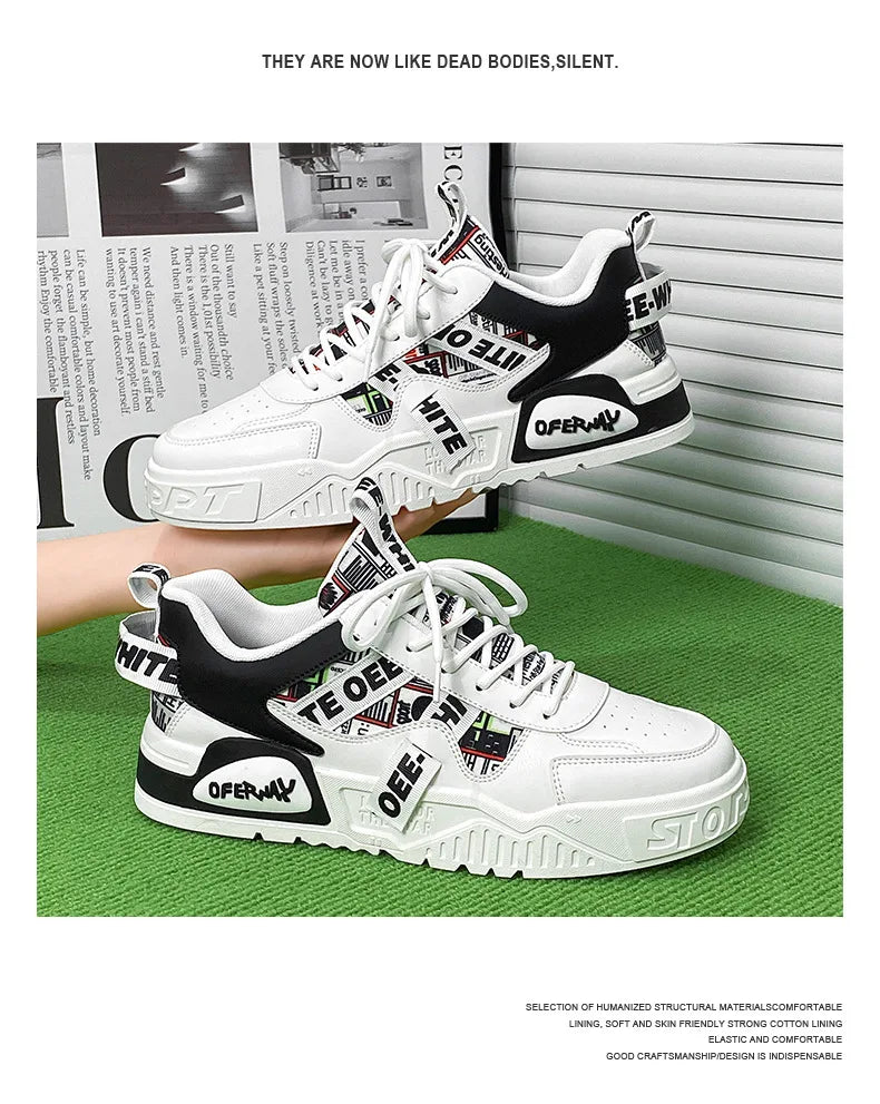 High Quality Men's Casual Shoes  Luxury Male Sneaker Outdoor Fashion Skateboard Shoes Running Platform Designer Vulcanized Shoes.