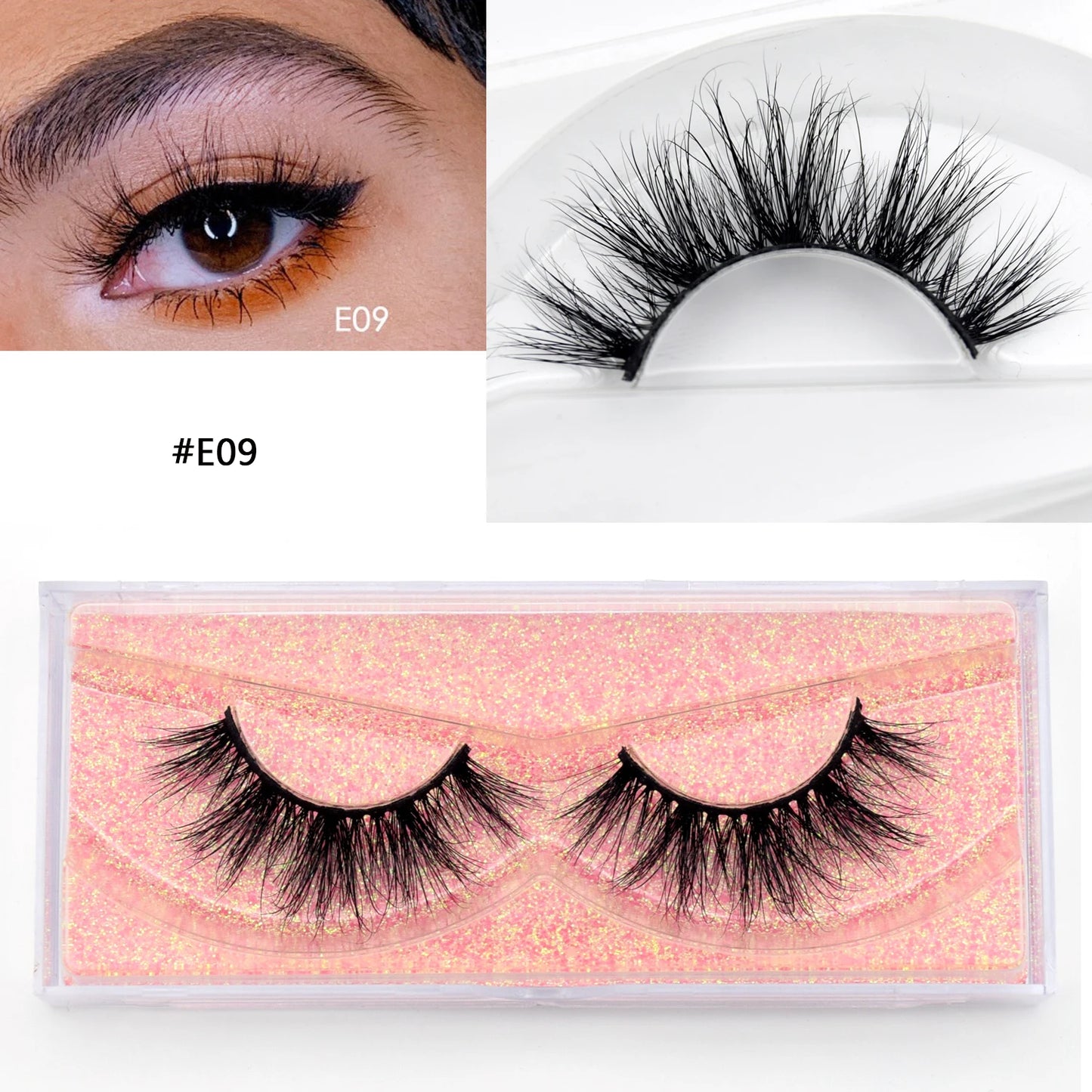 Visofree Eyelashes 3D Mink Lashes High Volume Handmade Mink False Eyelashes Thick Full Strip Lashes Cruelty Free cilios posticos