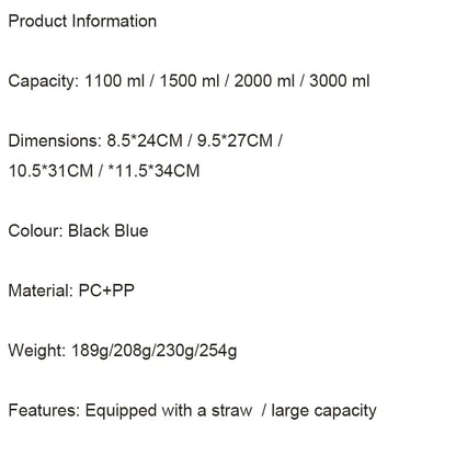 Super-large Capacity Water Cup  Student Outdoor Sports and Fitness  Shock-resistant and High-temperature Resistant Water Bottle.