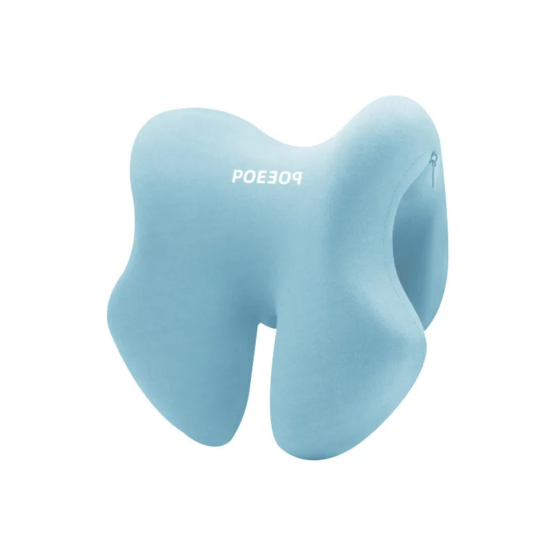 Memory Foam Office Chair Head Support Pillow for Computer Chairs Adjustable Headrest Nap Pillow for Sleeping & Working Removable.