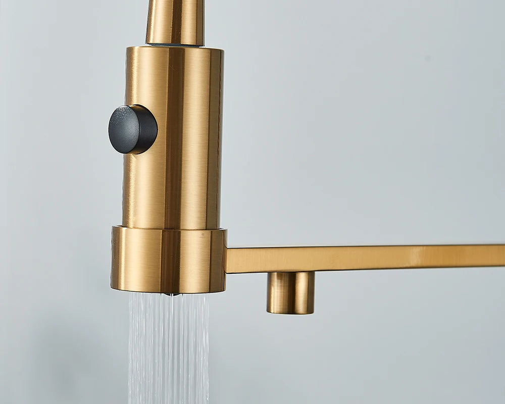 Black Filtered Kitchen Water Filter Kitchen Faucets Dual Spout Filter Faucet Mixer Water Purification Water Crane For Kitchen