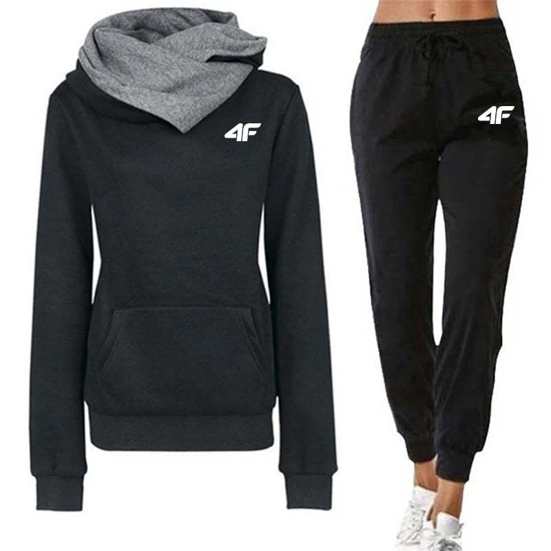 Hot Sales Womens Tracksuit Print Sports Hoodies for Women Suit Jogging Sweatshirts+Pants 2 Pcs Sets Casual Woman Pants Sets 2025.
