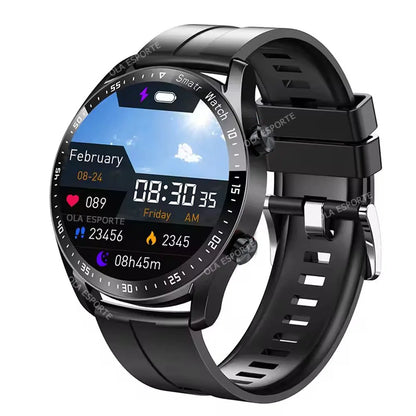2025 NEW Smart Watch Women Men AMOLED Screen Bluetooth Call Full Touch Screen Weather Call Sports Smart Bracelet 5ATM Waterproof