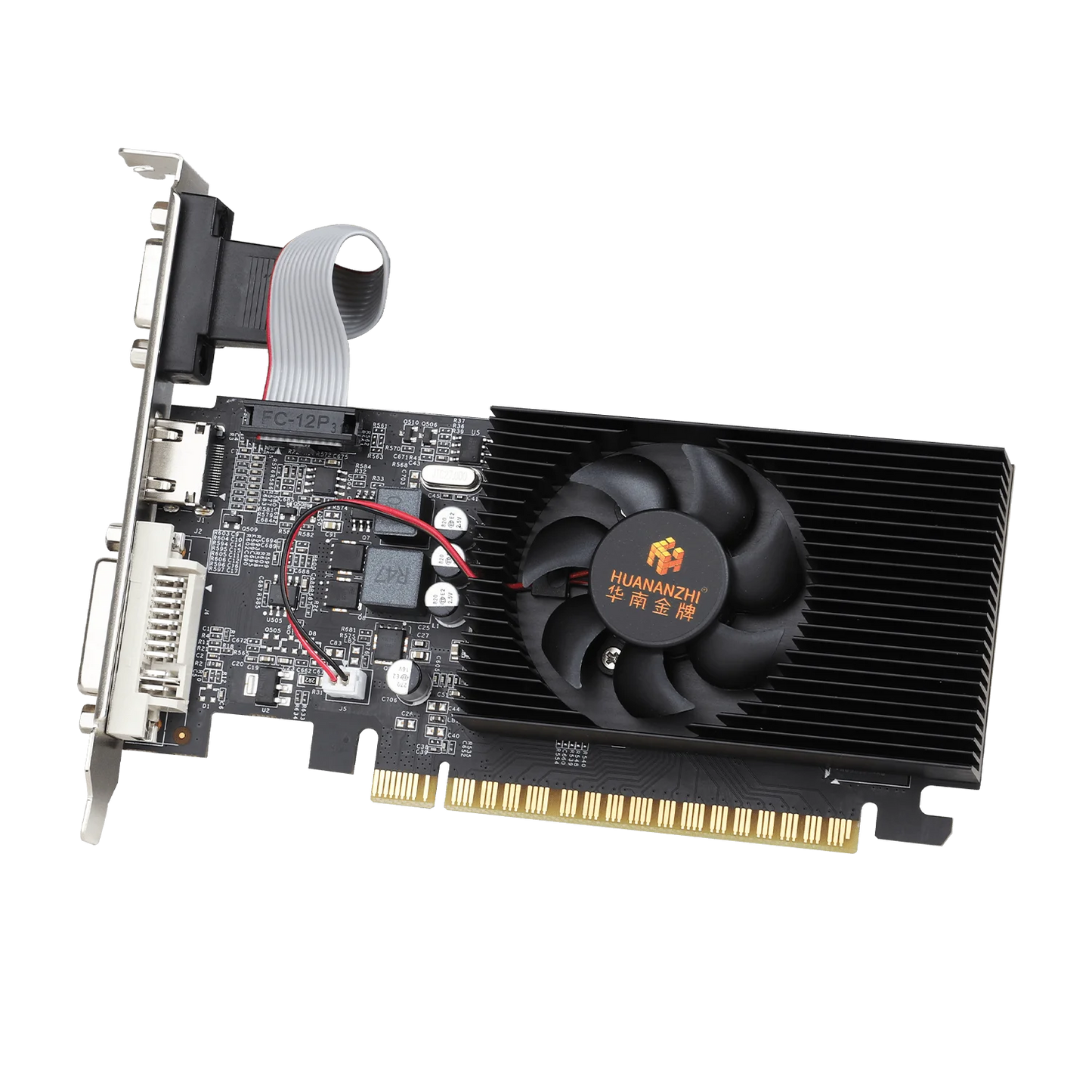 HUANANZHI GT 730 4G Graphics Cards 128Bit GDDR3 HDMI-Compatible VGA DVI GPU Video Card.