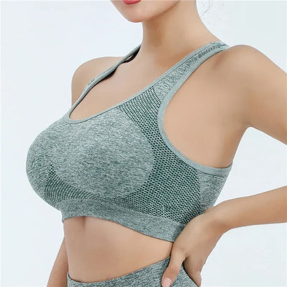 Women Sports Bra Top Push Up Fitness Yoga Bra Underwear Sport Tops For Women Breathable Running Vest Gym Wear.
