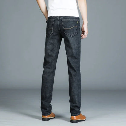 High Quality Mens Jeans Fashion Straight Denim Pants Men Classic Casual Jeans Male Plus Size Denim Trousers Ripped Jeans 28-40.