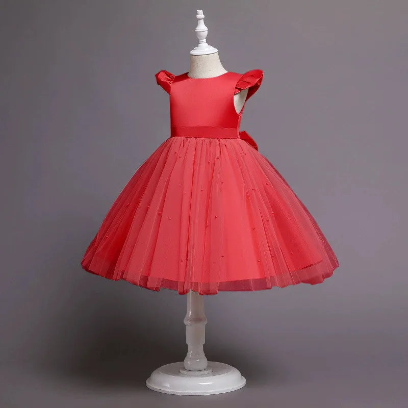 Die kleine Meerjungfrau elegante Prinzessin Spitze Kleid Kinder kleider für Mädchen Vintage Kinder Geburtstags feier Kleider Weihnachts kleidung.