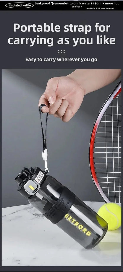 Large Capacity Plastic Straw Cup Simple Design Portable Sports Fitness Water Bottle for Students Outdoor Use Dedicated Personal.